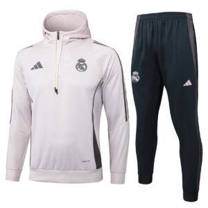 Real Madrid Tracksuit 25/26 – Official Adidas Training Set (White Edition)