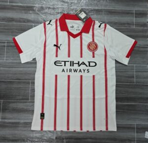 Girona FC 2025/26 Away Soccer Jersey – Official Blanquivermells Alternative Shirt